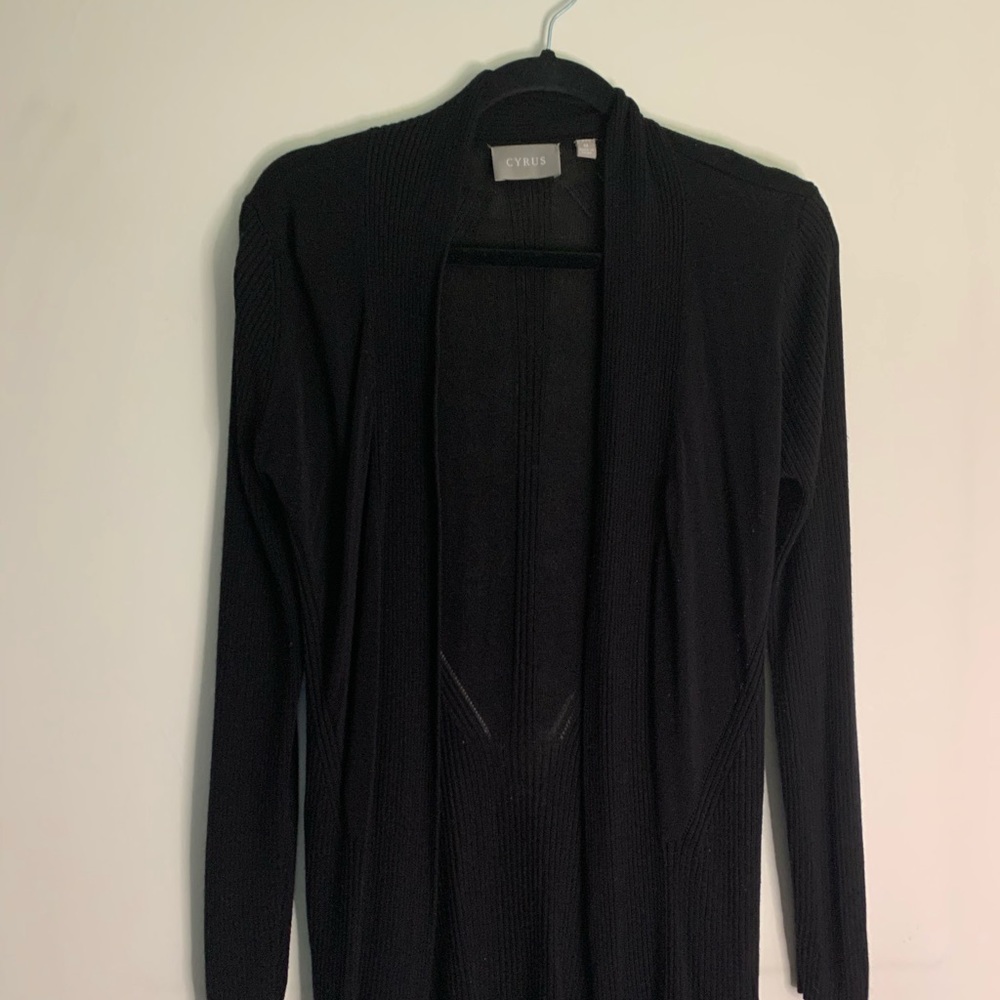 Black cardigan